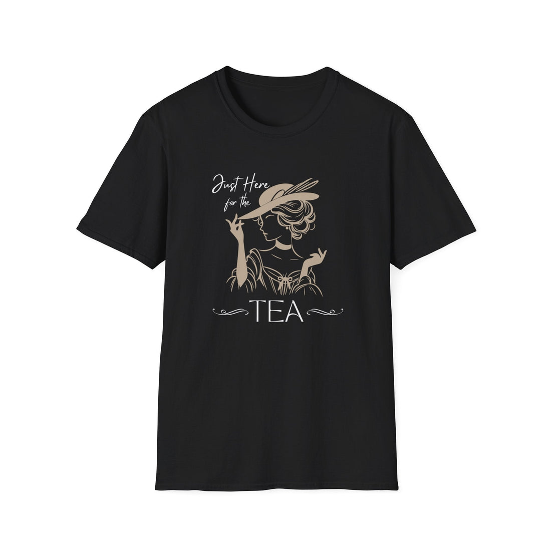 Elegant Tea Time Unisex Softstyle T-Shirt, Gift for Tea Lovers, Casual Wear, Perfect for Birthdays, Unique Tea Party Shirt - T-Shirt - Positively Sassy - Elegant Tea Time Unisex Softstyle T-Shirt, Gift for Tea Lovers, Casual Wear, Perfect for Birthdays, Unique Tea Party Shirt