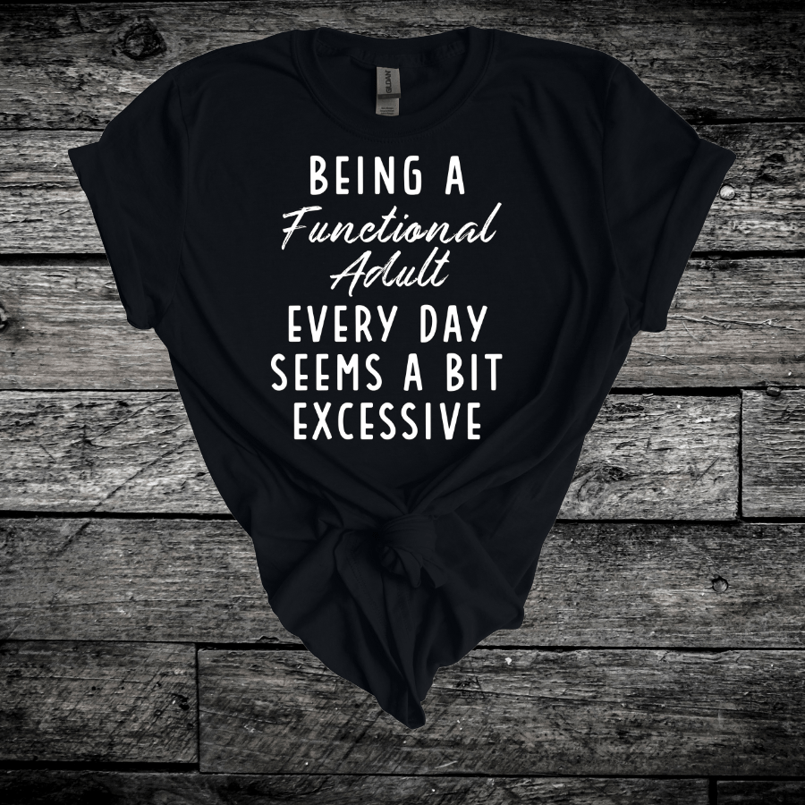 Excessive Adulting Softstyle T-Shirt - T-Shirt - Positively Sassy - Excessive Adulting Softstyle T-Shirt