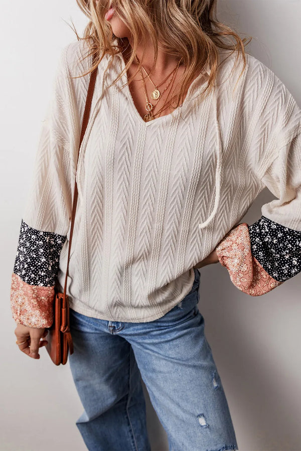 Chic Tie Neck Blouse