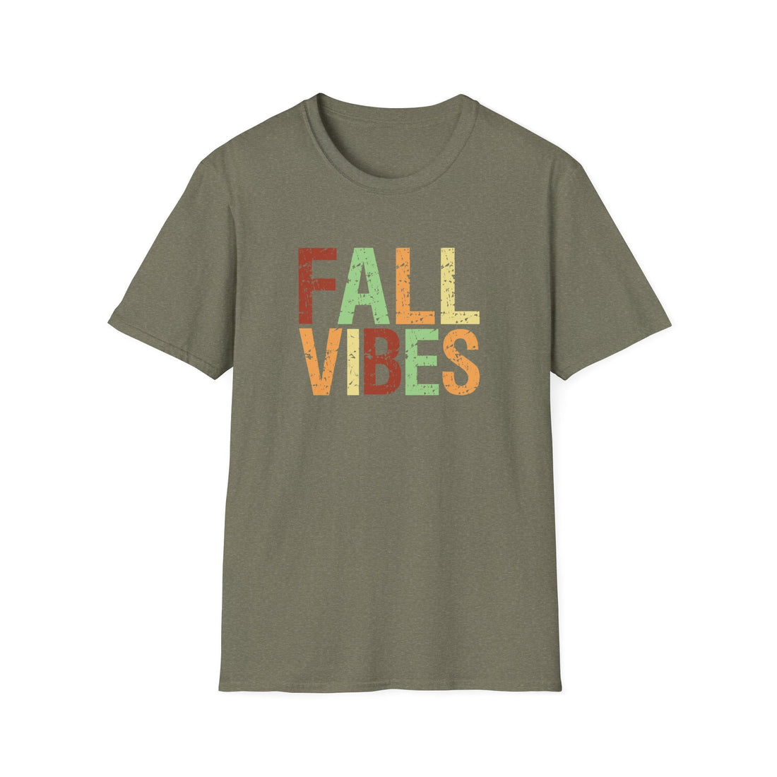 Fall Vibes Unisex Softstyle T-Shirt, Relaxed Autumn Tee, Gift for Fall Lovers, Seasonal Apparel, Cozy T-Shirt for Celebrations - T-Shirt - Positively Sassy - Fall Vibes Unisex Softstyle T-Shirt, Relaxed Autumn Tee, Gift for Fall Lovers, Seasonal Apparel, Cozy T-Shirt for Celebrations