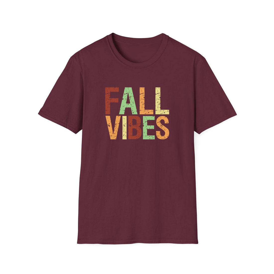 Fall Vibes Unisex Softstyle T-Shirt, Relaxed Autumn Tee, Gift for Fall Lovers, Seasonal Apparel, Cozy T-Shirt for Celebrations - T-Shirt - Positively Sassy - Fall Vibes Unisex Softstyle T-Shirt, Relaxed Autumn Tee, Gift for Fall Lovers, Seasonal Apparel, Cozy T-Shirt for Celebrations