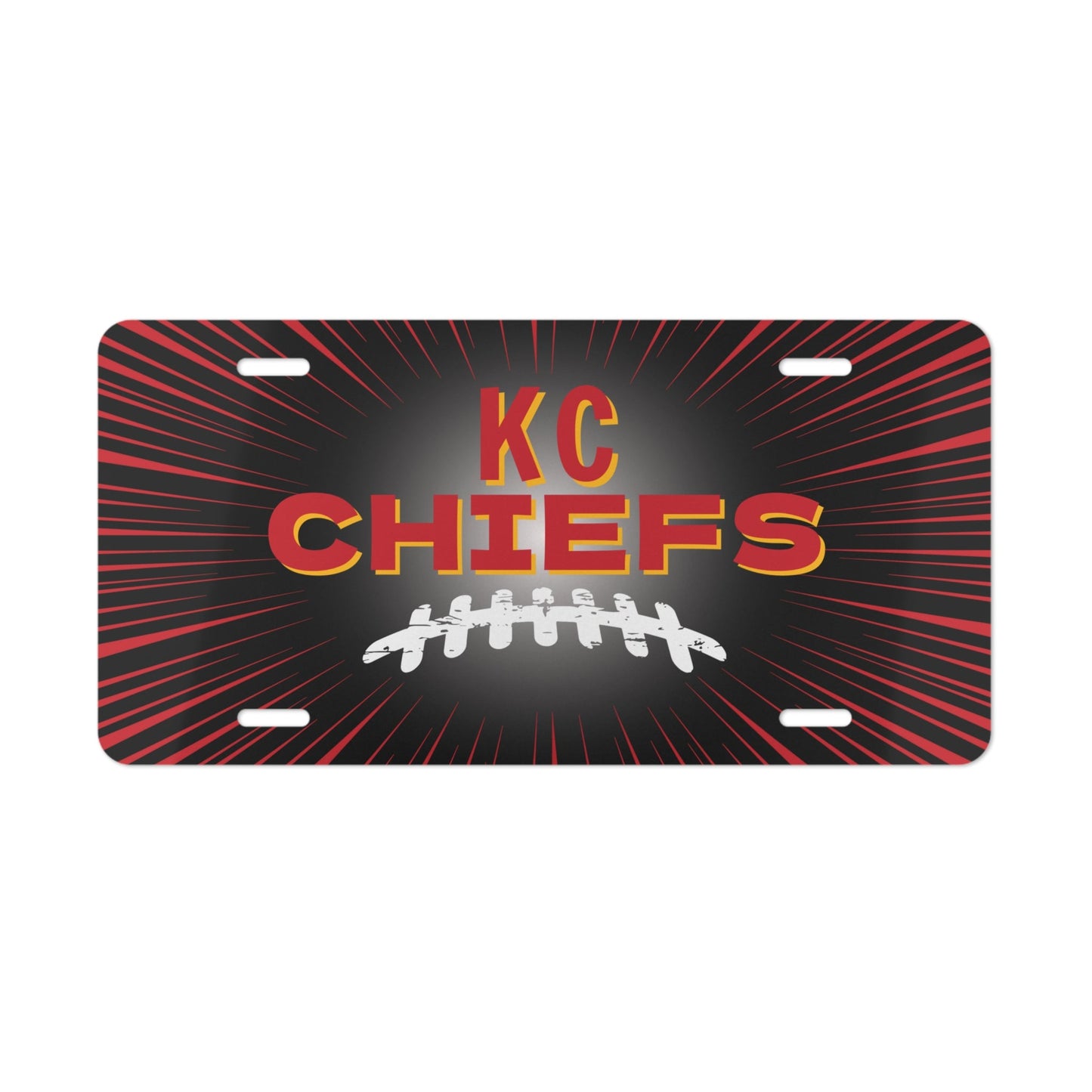 Football KC Vanity Plate - Accessories - Positively Sassy - Football KC Vanity Plate
