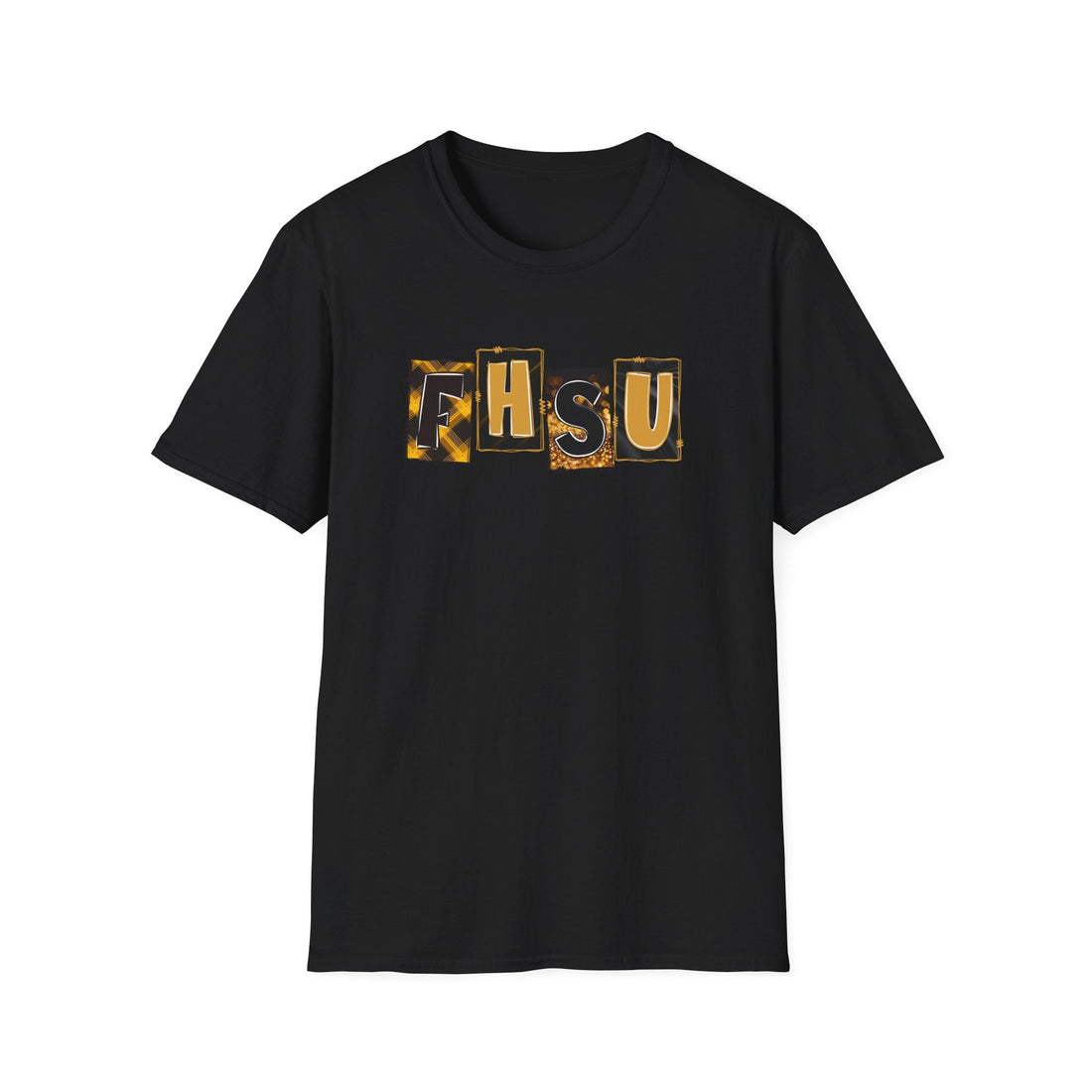 Fort Hays Letters Gildan 64000 Softstyle T-Shirt - T-Shirt - Positively Sassy - Fort Hays Letters Gildan 64000 Softstyle T-Shirt