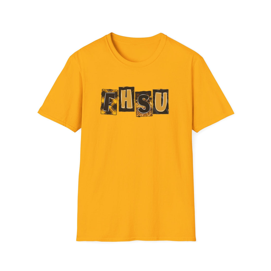 Fort Hays Letters Gildan 64000 Softstyle T-Shirt - T-Shirt - Positively Sassy - Fort Hays Letters Gildan 64000 Softstyle T-Shirt