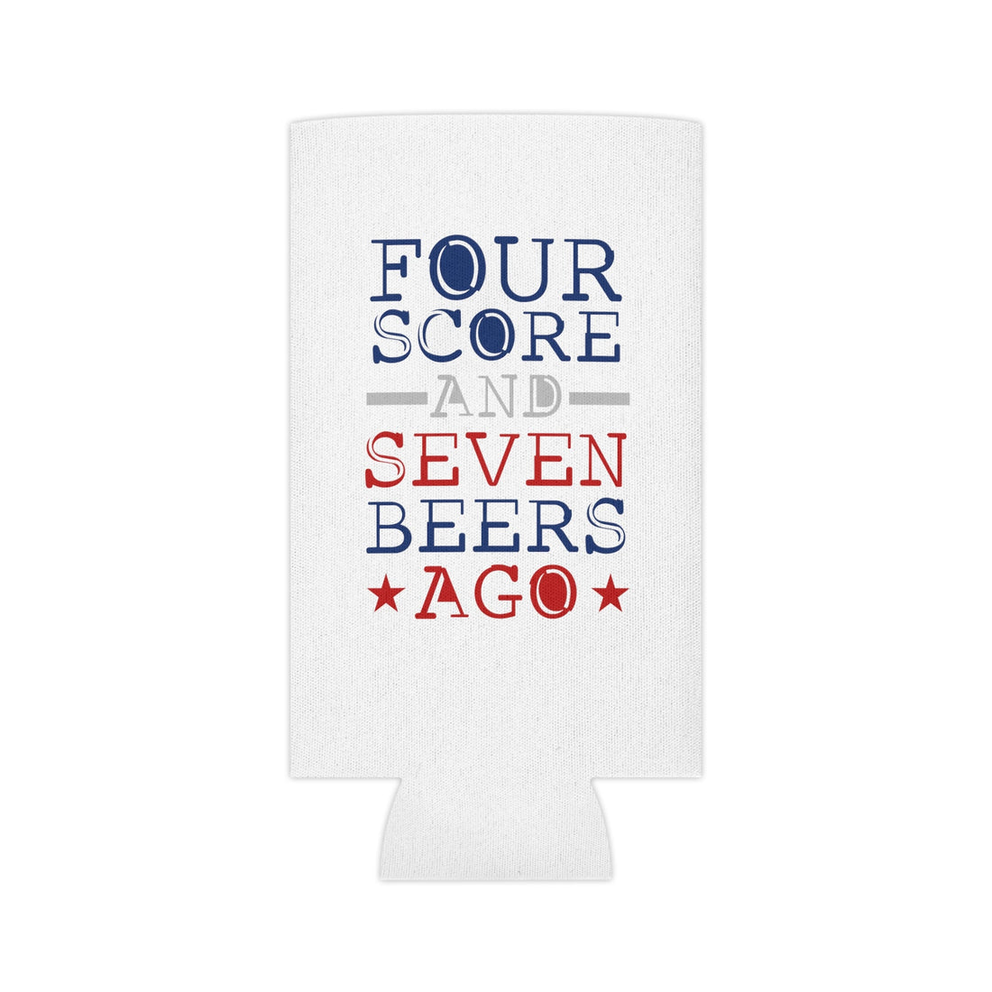 Four Score Can Cooler Koozie - Accessories - Positively Sassy - Four Score Can Cooler Koozie