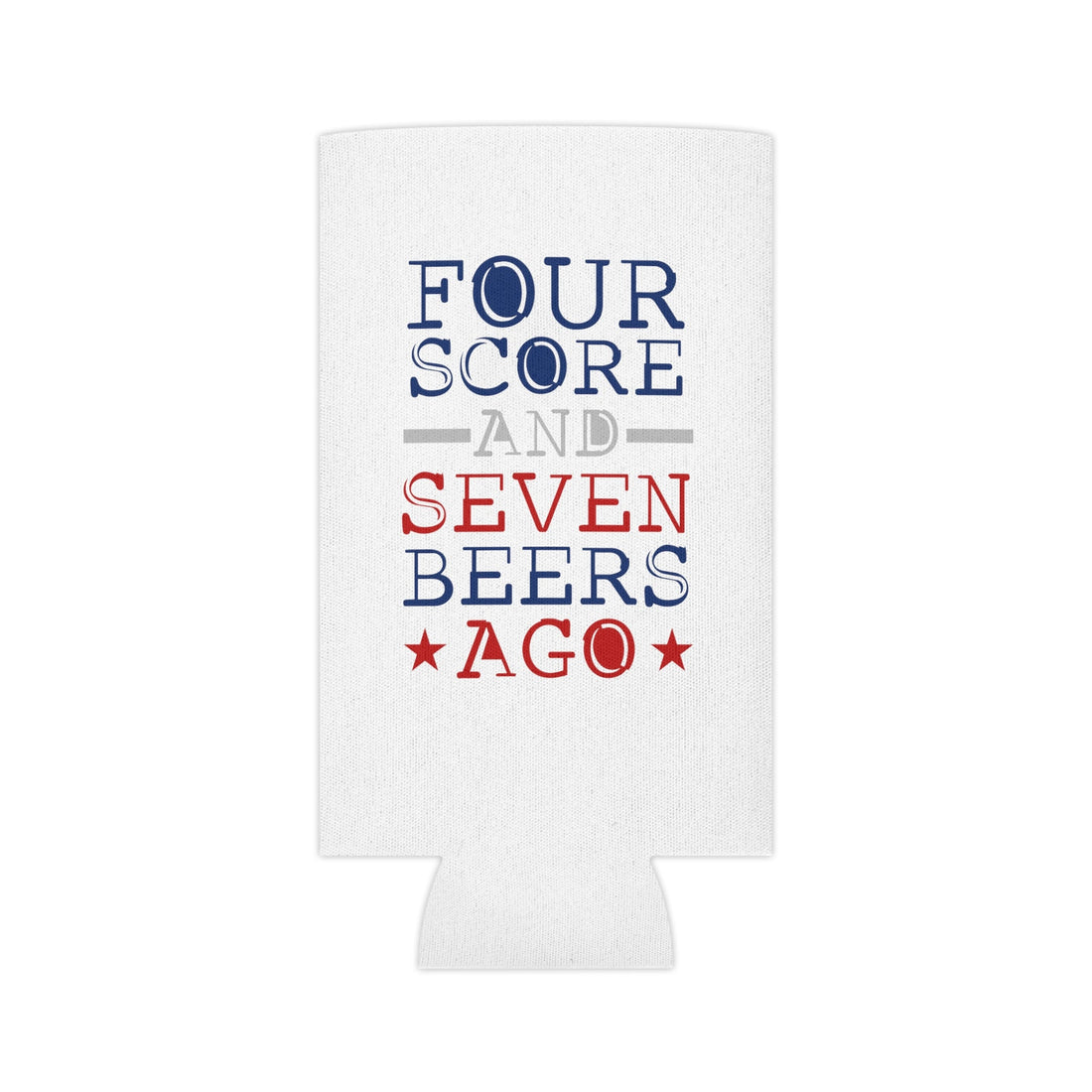 Four Score Can Cooler Koozie - Accessories - Positively Sassy - Four Score Can Cooler Koozie