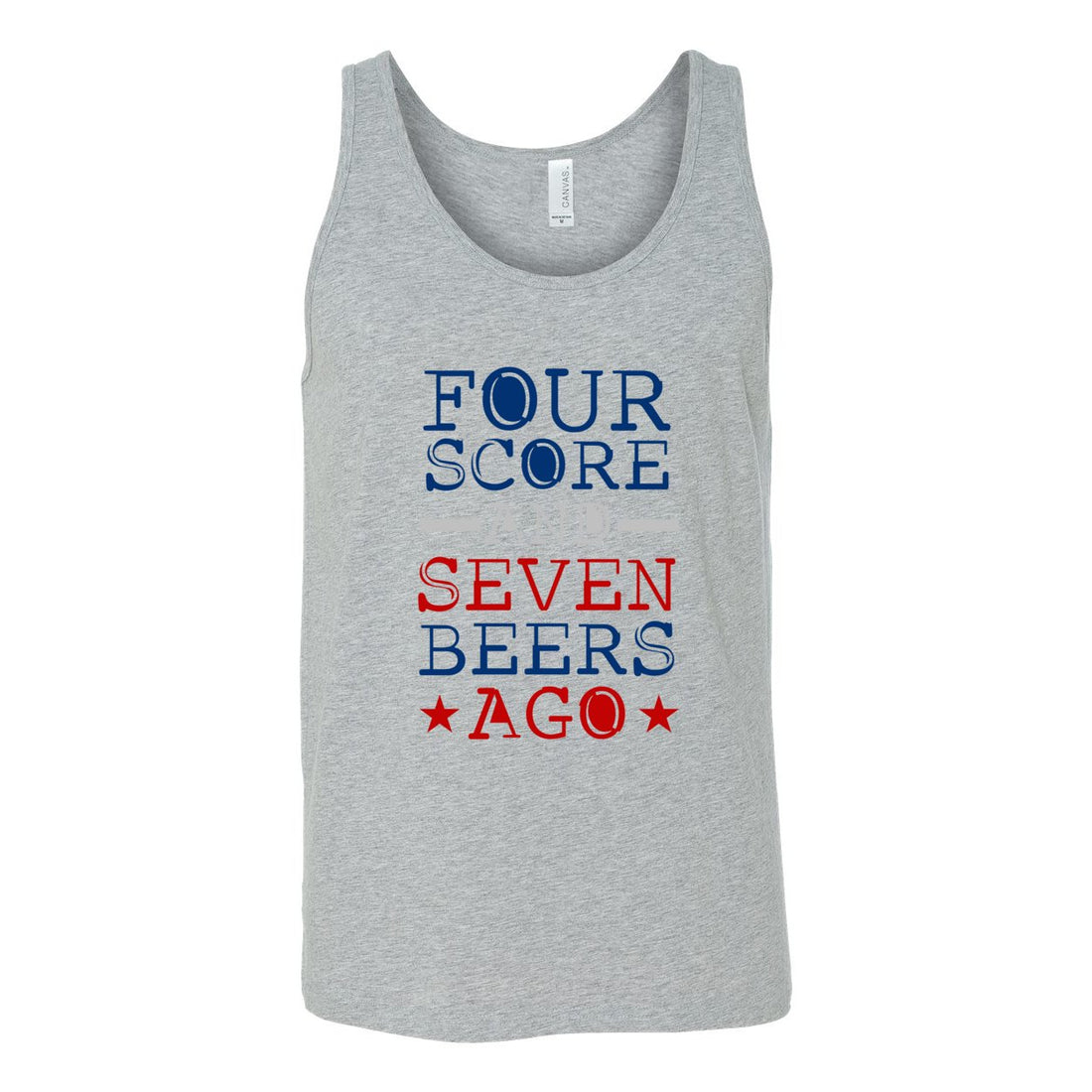 Four Scores & Seven Beers Ago Jersey Tank - Tank Tops - Positively Sassy - Four Scores & Seven Beers Ago Jersey Tank