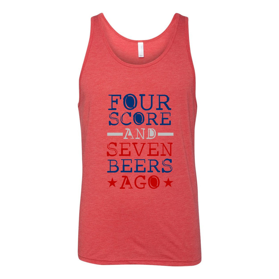 Four Scores & Seven Beers Ago Jersey Tank - Tank Tops - Positively Sassy - Four Scores & Seven Beers Ago Jersey Tank
