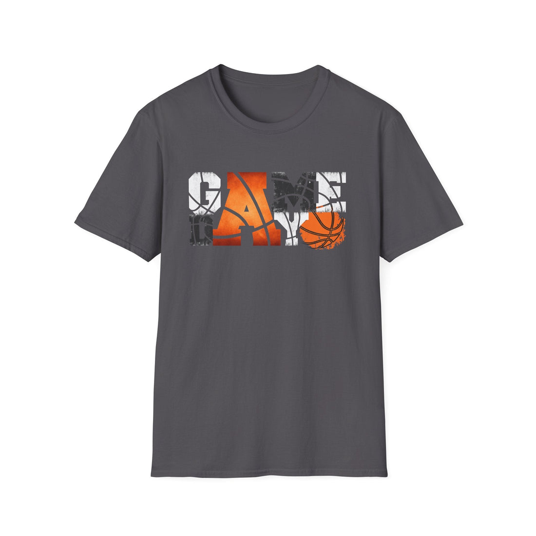 Game Day Basketball Unisex Softstyle T-Shirt - T-Shirt - Positively Sassy - Game Day Basketball Unisex Softstyle T-Shirt