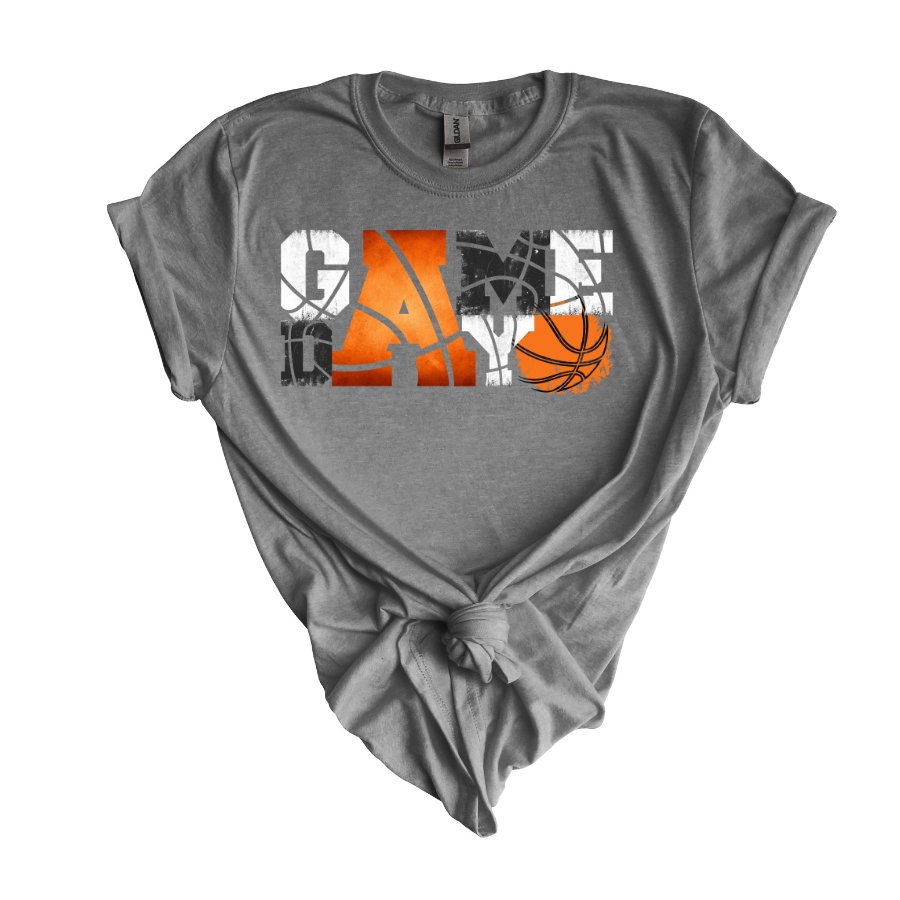 Game Day Basketball Unisex Softstyle T-Shirt - T-Shirt - Positively Sassy - Game Day Basketball Unisex Softstyle T-Shirt