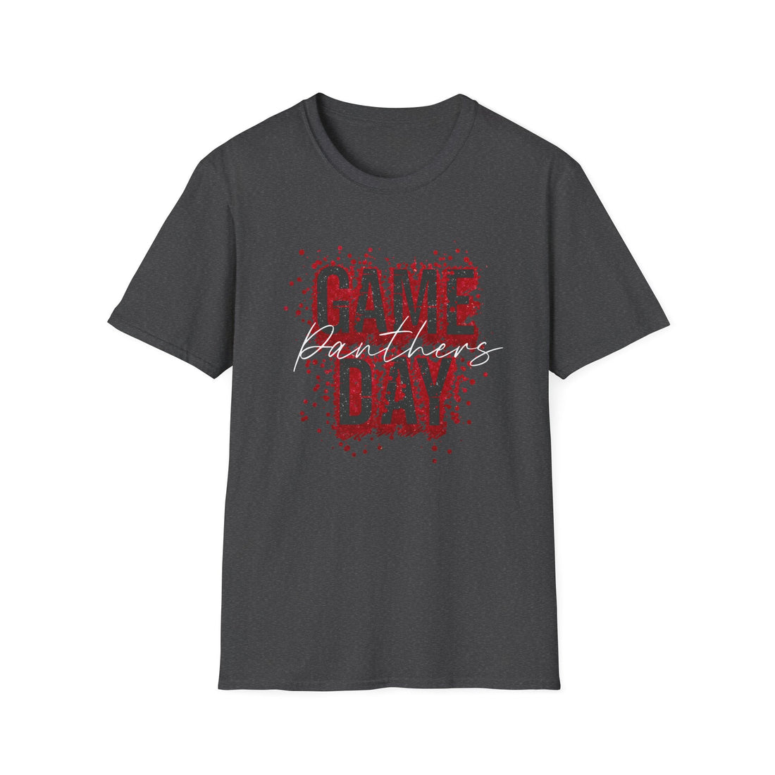 Game Day Panthers Unisex Softstyle T-Shirt, Casual Sports Tee, Football Party Shirt, Gift for Fans, Everyday Wear - T-Shirt - Positively Sassy - Game Day Panthers Unisex Softstyle T-Shirt, Casual Sports Tee, Football Party Shirt, Gift for Fans, Everyday Wear