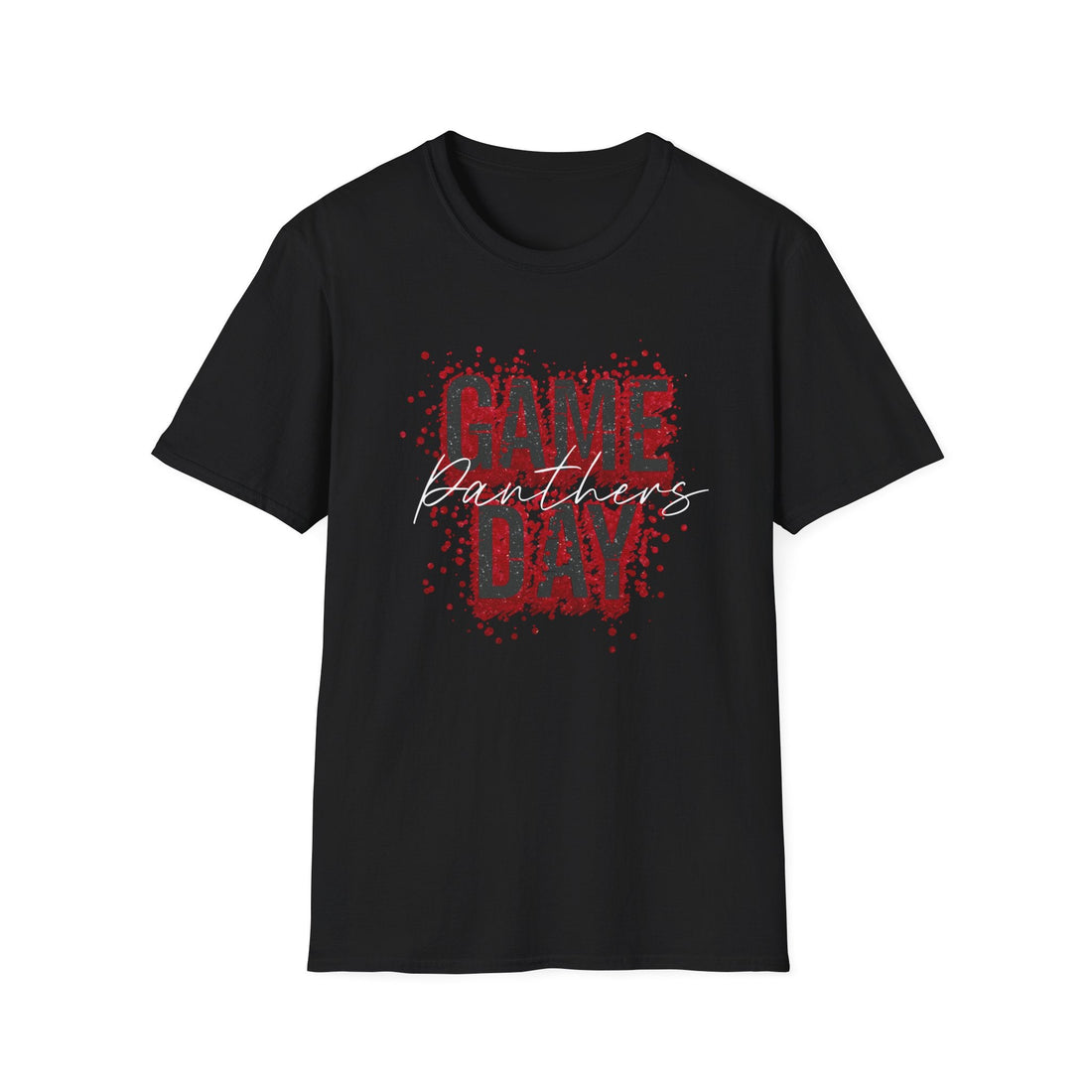 Game Day Panthers Unisex Softstyle T-Shirt, Casual Sports Tee, Football Party Shirt, Gift for Fans, Everyday Wear - T-Shirt - Positively Sassy - Game Day Panthers Unisex Softstyle T-Shirt, Casual Sports Tee, Football Party Shirt, Gift for Fans, Everyday Wear