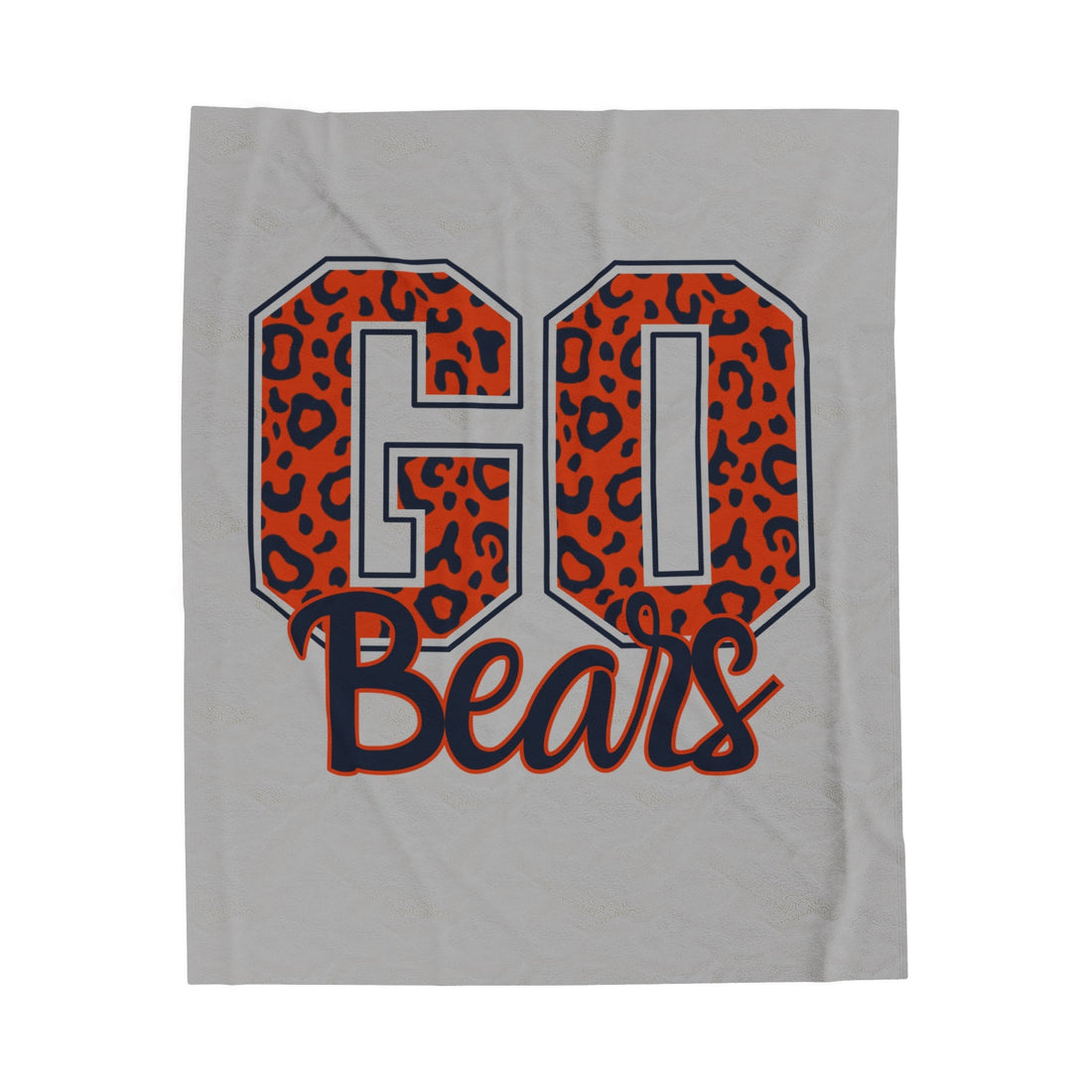 GO Bears Velveteen Plush Blanket - All Over Prints - Positively Sassy - GO Bears Velveteen Plush Blanket