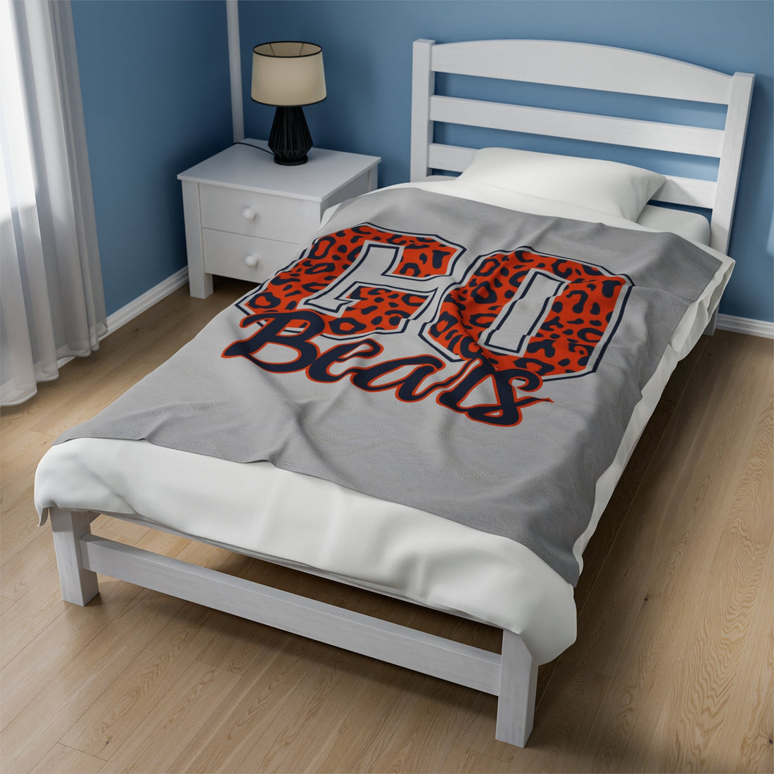 GO Bears Velveteen Plush Blanket - All Over Prints - Positively Sassy - GO Bears Velveteen Plush Blanket