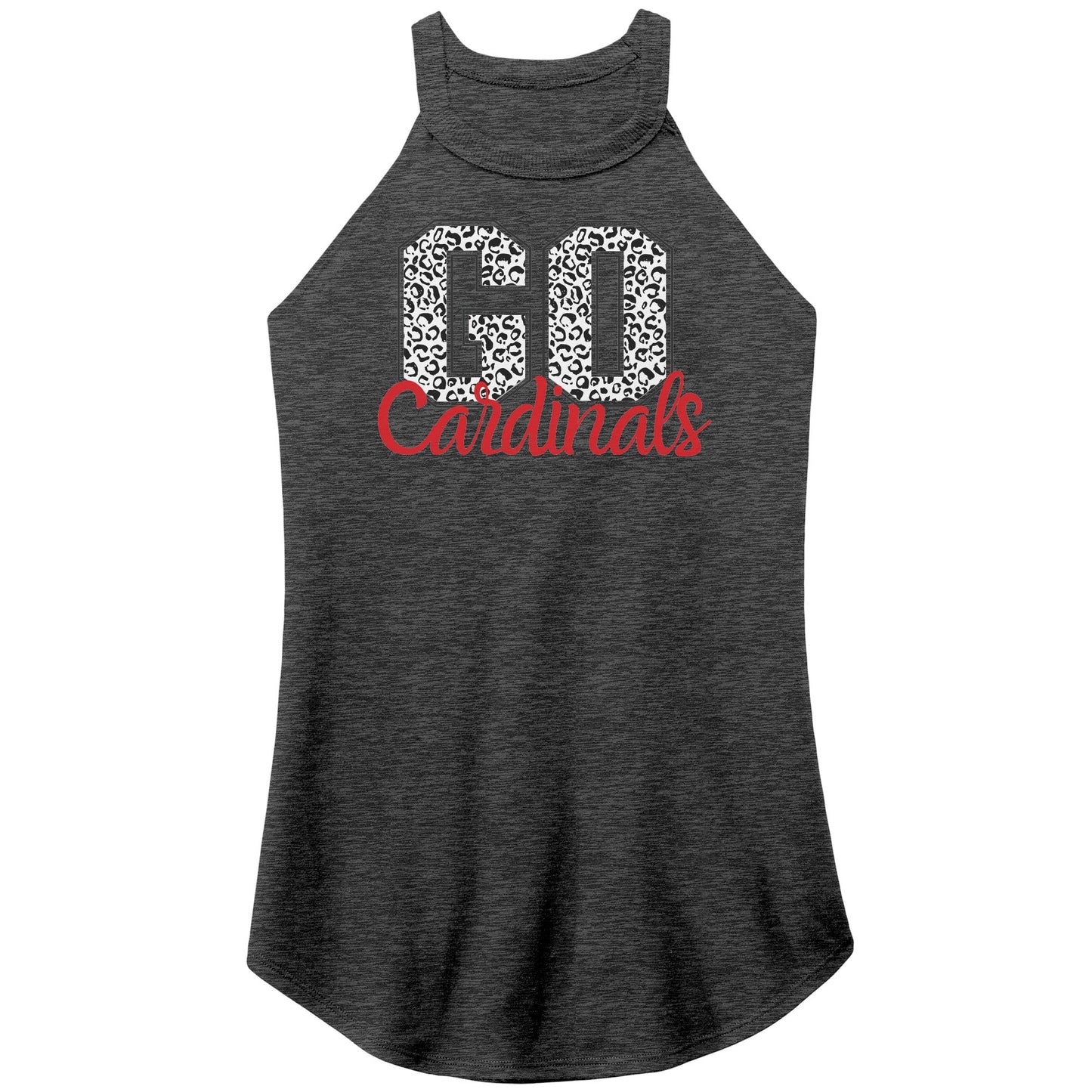 Go Cardinals Print Rocker Tank - Apparel - Positively Sassy - Go Cardinals Print Rocker Tank