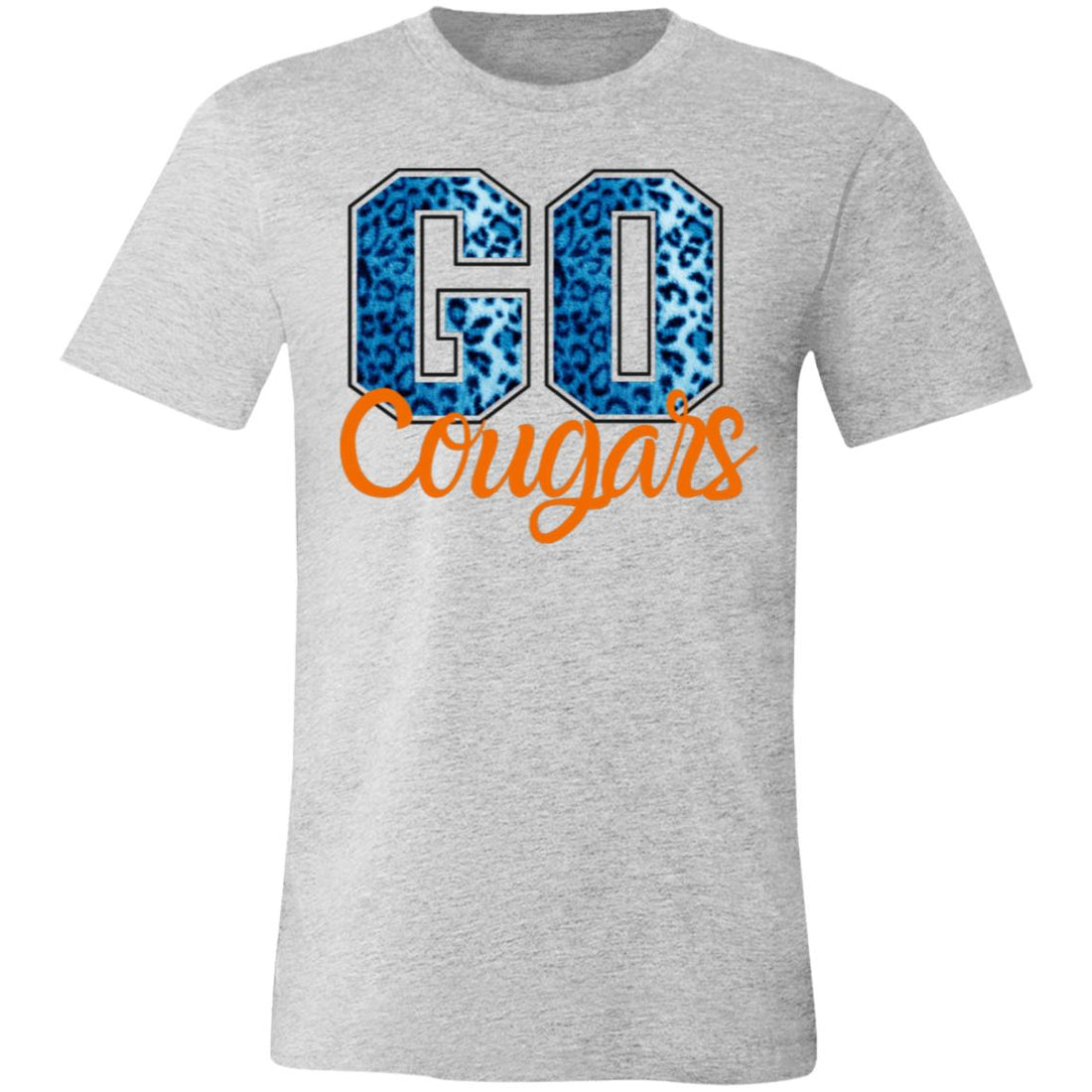 Go Cougars Print T-Shirt - T-Shirts - Positively Sassy - Go Cougars Print T-Shirt