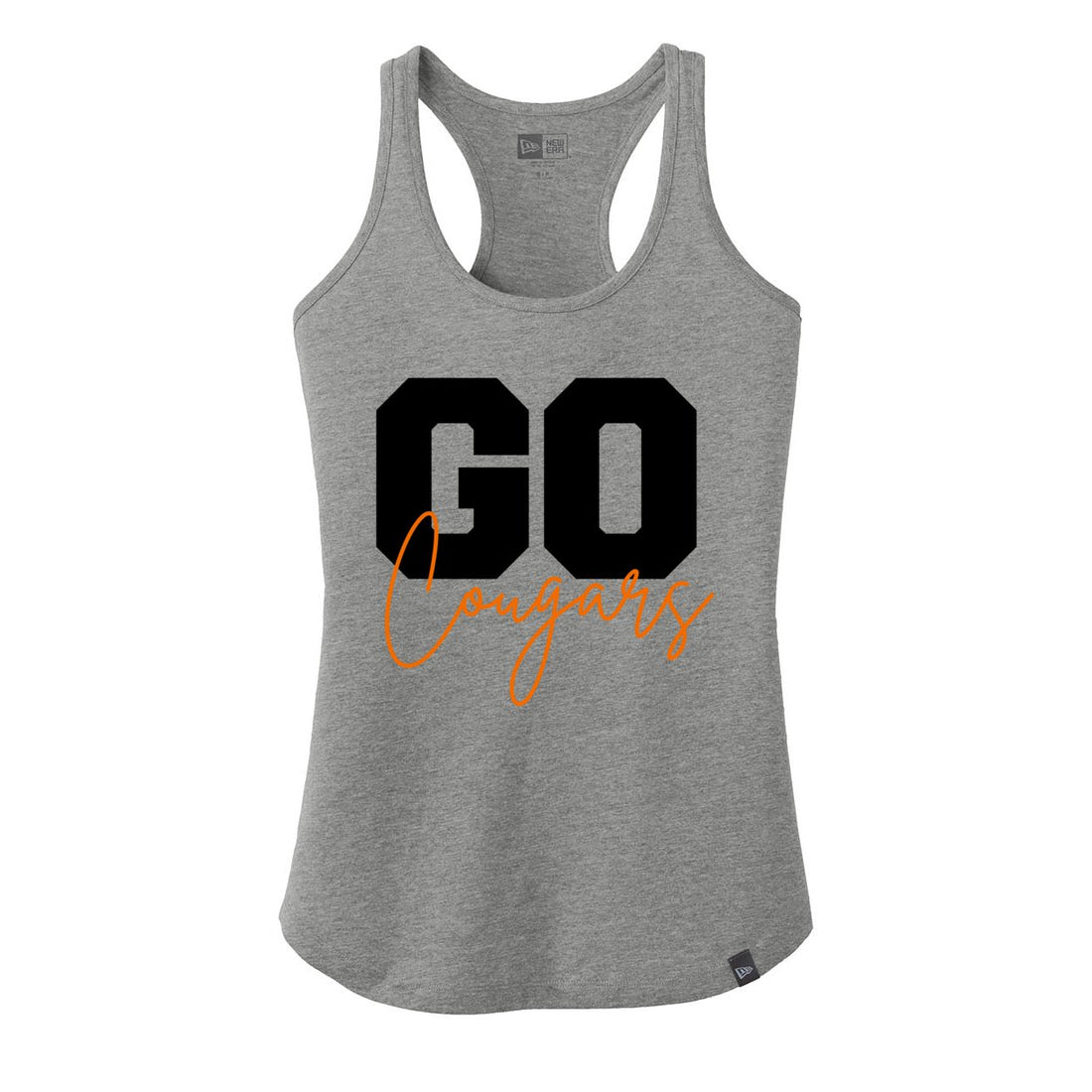 Go Cougars Racerback Tank - Tank Tops - Positively Sassy - Go Cougars Racerback Tank