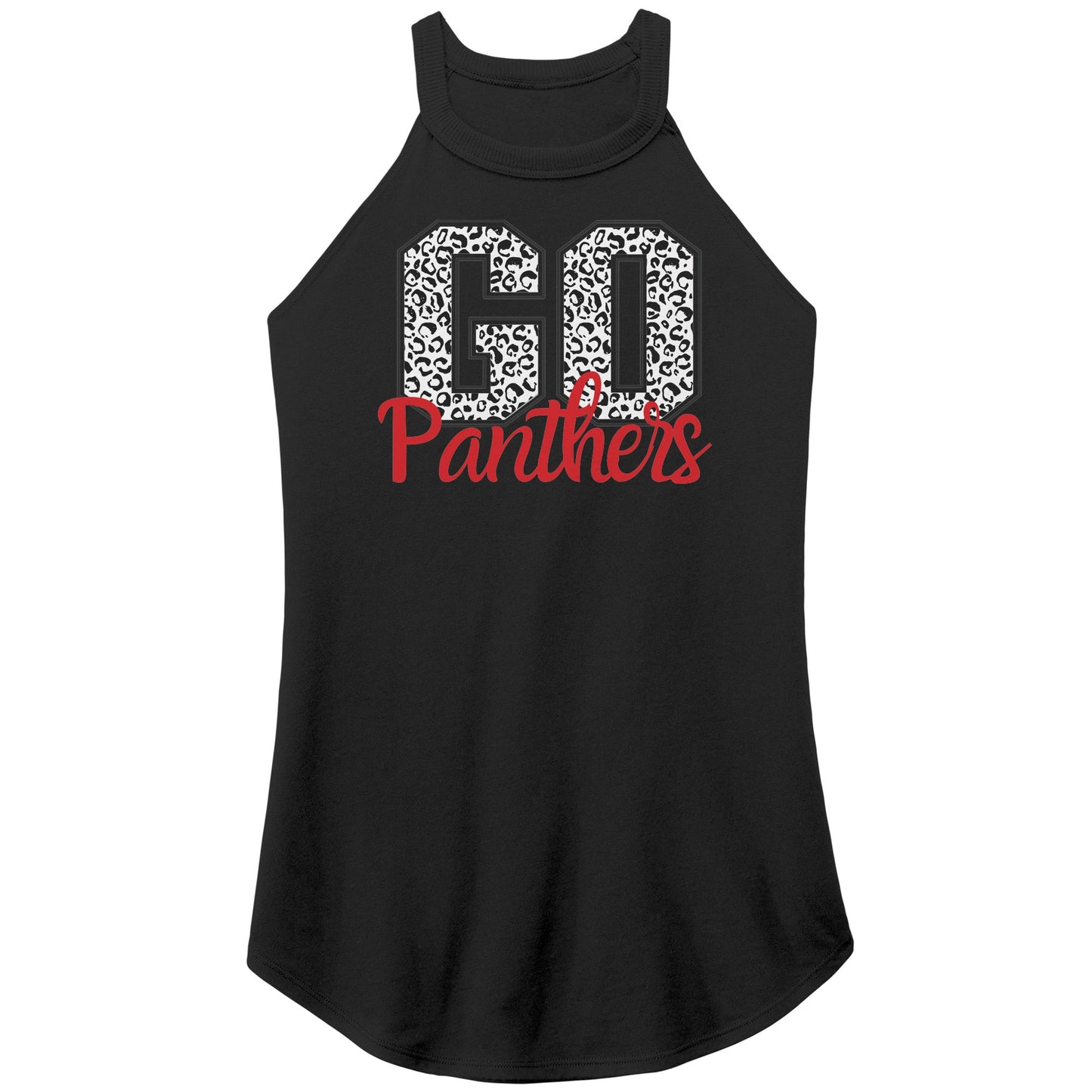 Go Panthers Print Rocker Tank - Apparel - Positively Sassy - Go Panthers Print Rocker Tank