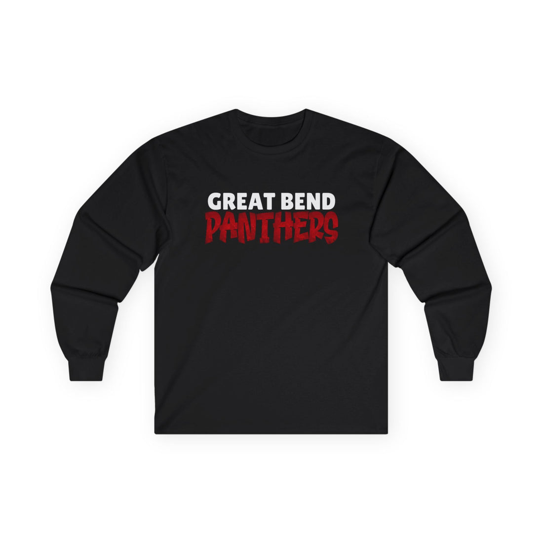 Great Bend Panthers Red/White - Long Sleeve Tee - Long - sleeve - Positively Sassy - Great Bend Panthers Red/White - Long Sleeve Tee