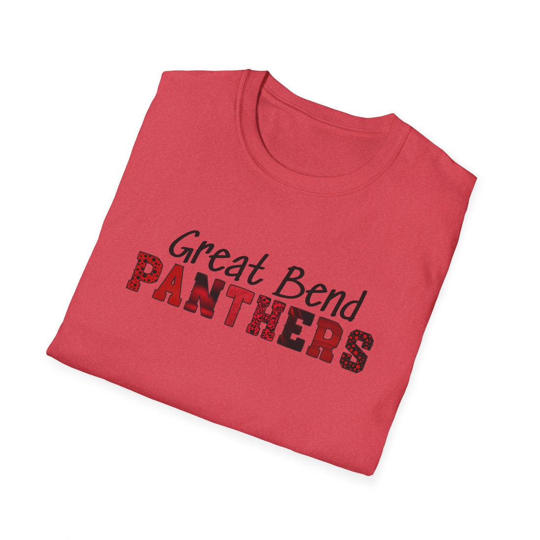 Great Bend Panthers Unisex Softstyle T-Shirt - Comfortable Team Apparel for Sports Fans - T-Shirt - Positively Sassy - Great Bend Panthers Unisex Softstyle T-Shirt - Comfortable Team Apparel for Sports Fans