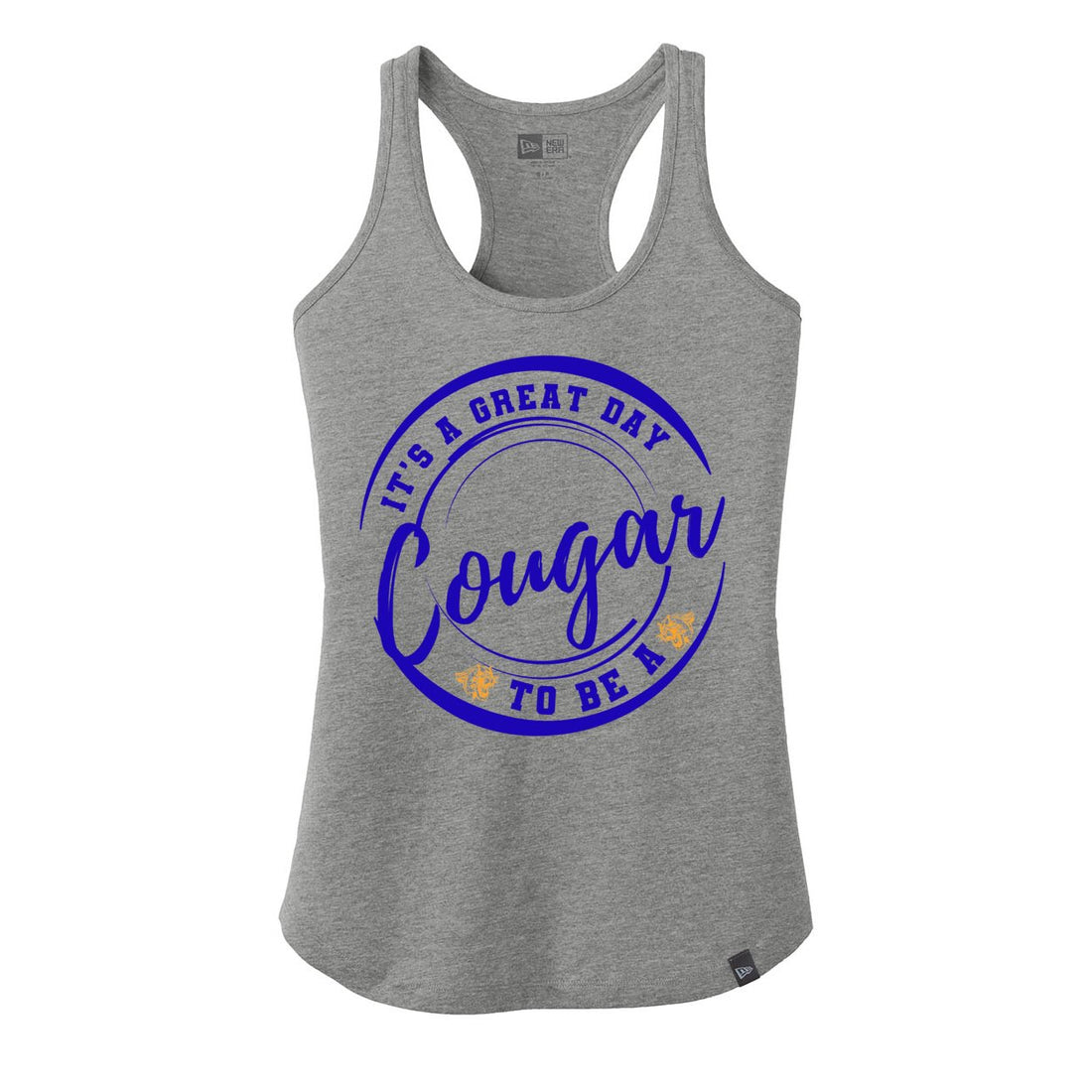 Great Day to be a Cougar Racerback Tank - Tank Tops - Positively Sassy - Great Day to be a Cougar Racerback Tank