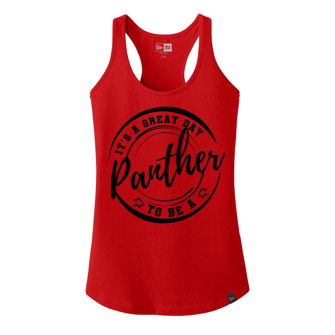 Great Day to be a Panther Racerback Tank - Tank Tops - Positively Sassy - Great Day to be a Panther Racerback Tank
