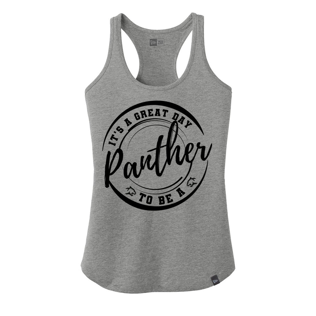 Great Day to be a Panther Racerback Tank - Tank Tops - Positively Sassy - Great Day to be a Panther Racerback Tank