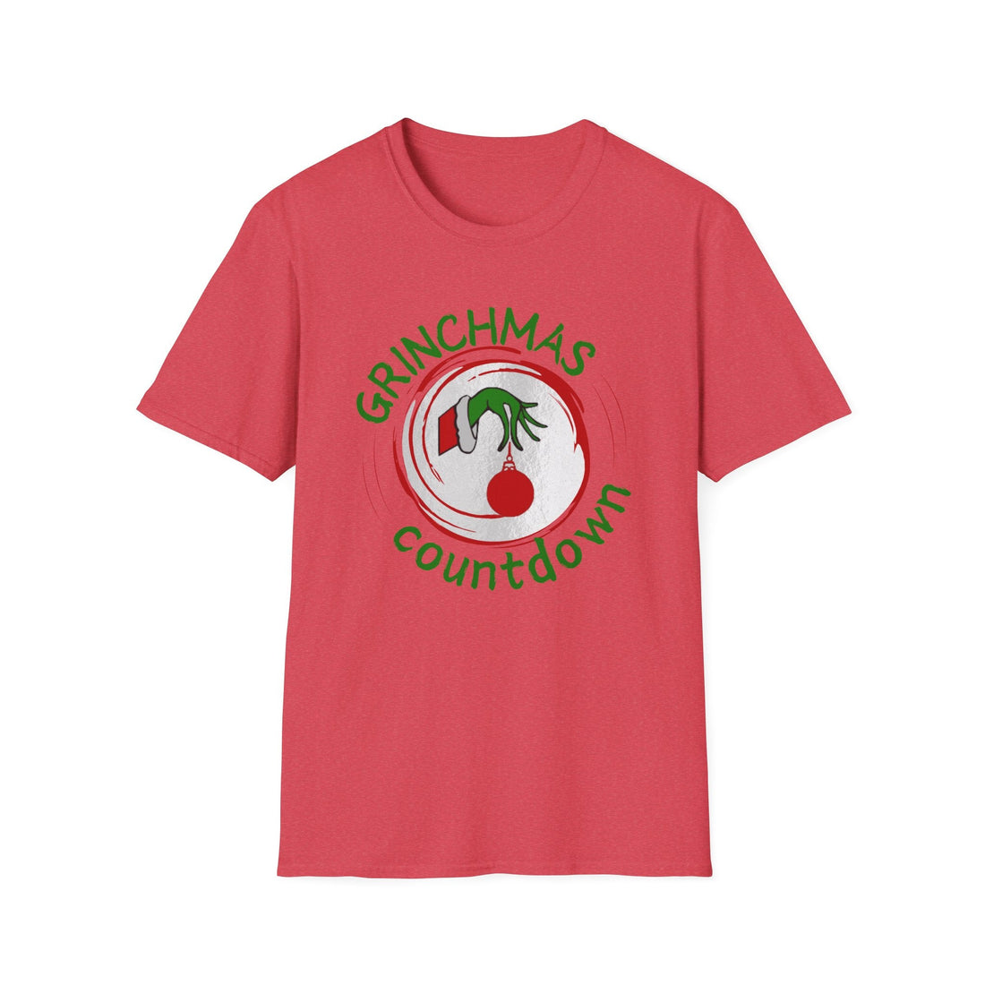 Grinchmas Countdown Gildan 64000 - T-Shirt - Positively Sassy - Grinchmas Countdown Gildan 64000