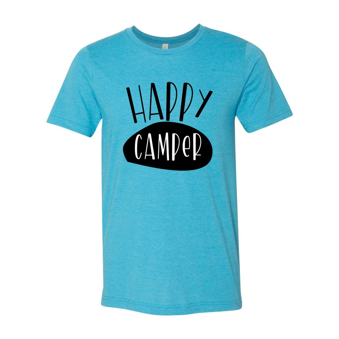 Happy Camper Sleeve Jersey Tee - T-Shirts - Positively Sassy - Happy Camper Sleeve Jersey Tee