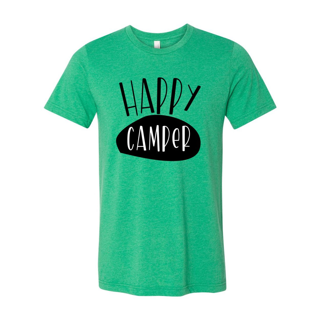 Happy Camper Sleeve Jersey Tee - T-Shirts - Positively Sassy - Happy Camper Sleeve Jersey Tee