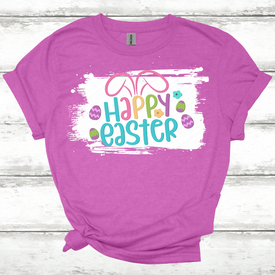 Happy Easter Bunny Softstyle T-Shirt - T-Shirt - Positively Sassy - Happy Easter Bunny Softstyle T-Shirt