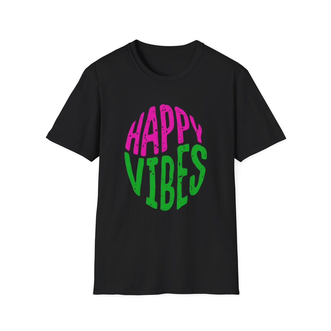 Happy Vibes Softstyle T-Shirt - T-Shirt - Positively Sassy - Happy Vibes Softstyle T-Shirt