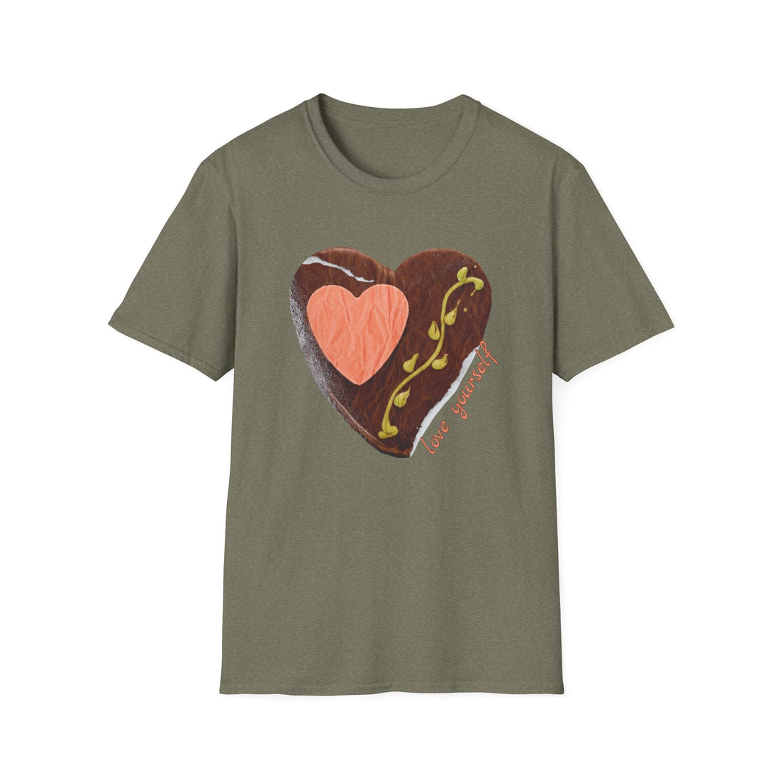Heartfelt Love Unisex Softstyle T-Shirt | Gift for Self - Love, Casual Wear, Valentine's Day, Comfort Tee, Cute Graphic Tee - T-Shirt - Positively Sassy - Heartfelt Love Unisex Softstyle T-Shirt | Gift for Self - Love, Casual Wear, Valentine's Day, Comfort Tee, Cute Graphic Tee
