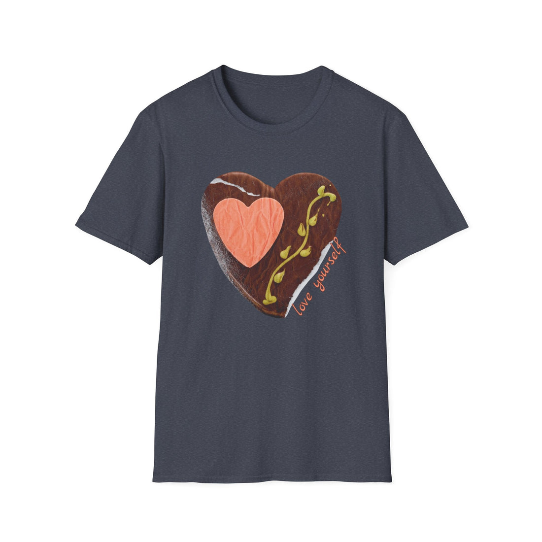 Heartfelt Love Unisex Softstyle T-Shirt | Gift for Self - Love, Casual Wear, Valentine's Day, Comfort Tee, Cute Graphic Tee - T-Shirt - Positively Sassy - Heartfelt Love Unisex Softstyle T-Shirt | Gift for Self - Love, Casual Wear, Valentine's Day, Comfort Tee, Cute Graphic Tee