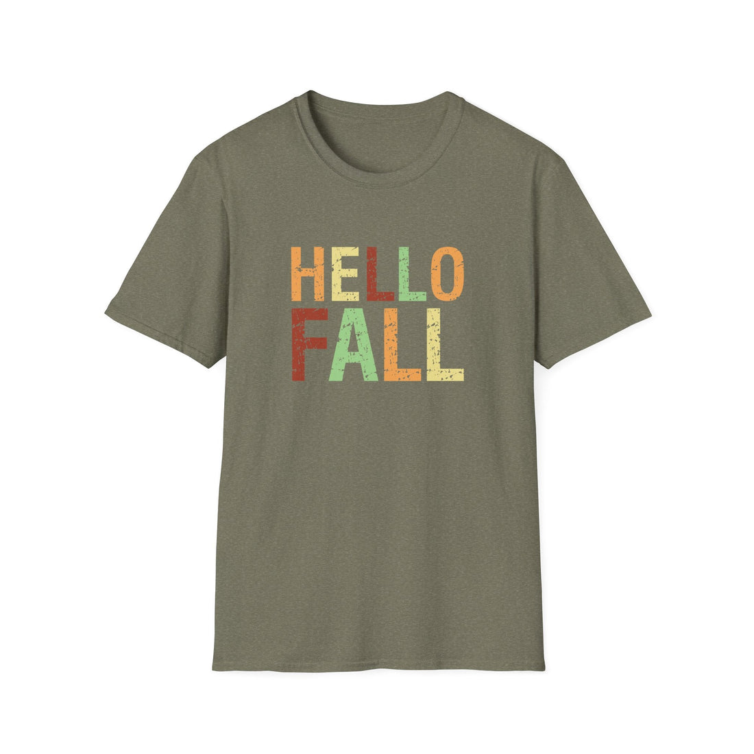 Hello Fall Unisex T-Shirt, Autumn Tee, Fall Fashion, Seasonal Shirt, Casual Wear, Thanksgiving Gift - T-Shirt - Positively Sassy - Hello Fall Unisex T-Shirt, Autumn Tee, Fall Fashion, Seasonal Shirt, Casual Wear, Thanksgiving Gift