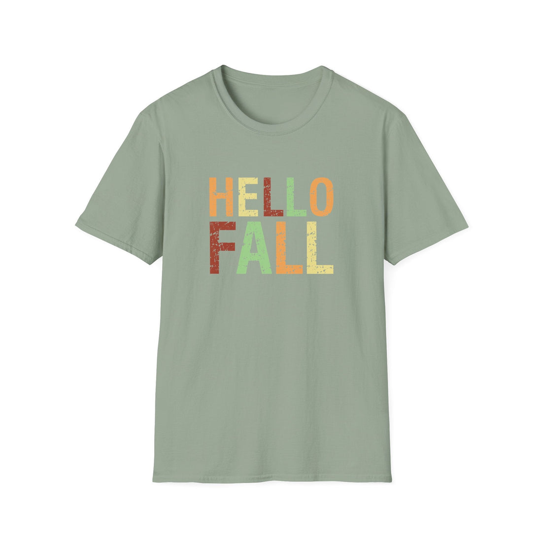 Hello Fall Unisex T-Shirt, Autumn Tee, Fall Fashion, Seasonal Shirt, Casual Wear, Thanksgiving Gift - T-Shirt - Positively Sassy - Hello Fall Unisex T-Shirt, Autumn Tee, Fall Fashion, Seasonal Shirt, Casual Wear, Thanksgiving Gift