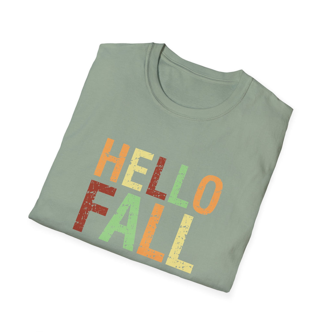 Hello Fall Unisex T-Shirt, Autumn Tee, Fall Fashion, Seasonal Shirt, Casual Wear, Thanksgiving Gift - T-Shirt - Positively Sassy - Hello Fall Unisex T-Shirt, Autumn Tee, Fall Fashion, Seasonal Shirt, Casual Wear, Thanksgiving Gift