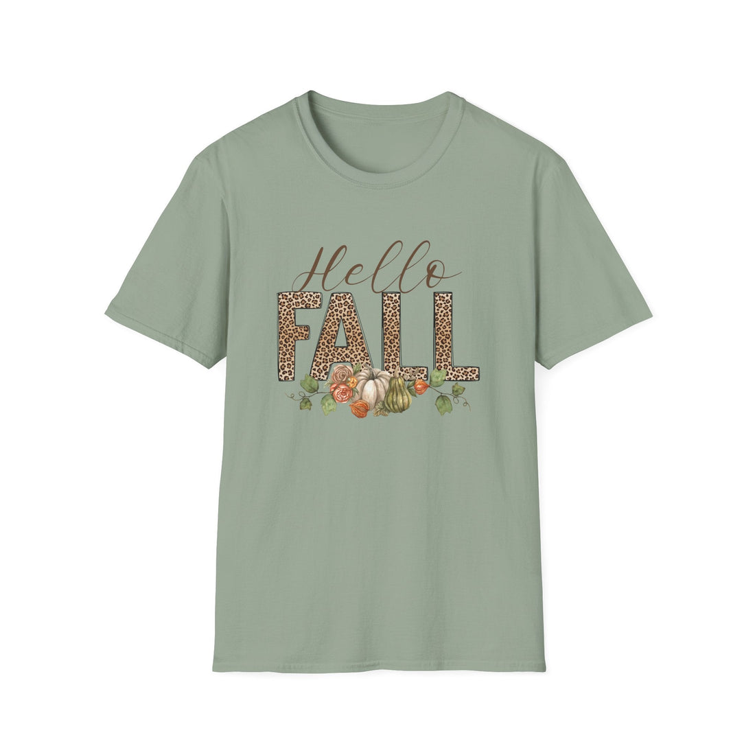 Hello Fall Unisex Tee, Autumn Shirt, Pumpkin Day T-Shirt, Cozy Seasonal Top, Thanksgiving Apparel, Fall Celebration Wear - T-Shirt - Positively Sassy - Hello Fall Unisex Tee, Autumn Shirt, Pumpkin Day T-Shirt, Cozy Seasonal Top, Thanksgiving Apparel, Fall Celebration Wear