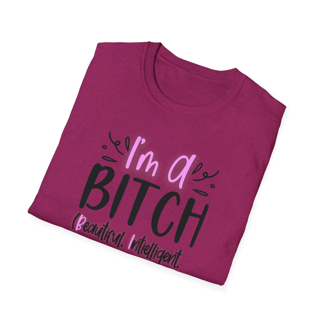 I'm A B Gildan 64000 - T - Shirt - Positively Sassy - I'm A B Gildan 64000