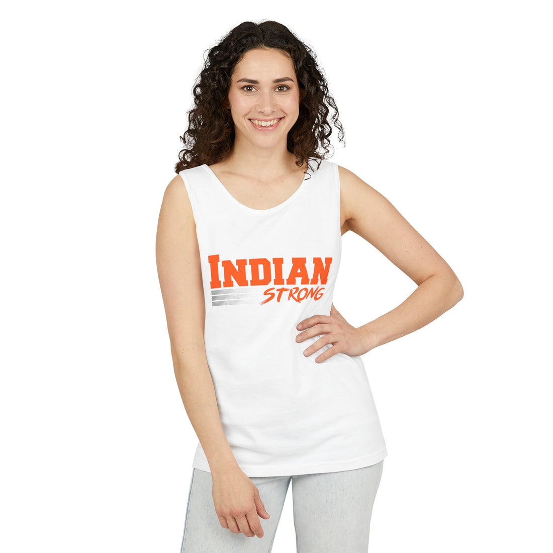 Indian Strong Unisex Garment - Dyed Tank Top - Tank Top - Positively Sassy - Indian Strong Unisex Garment - Dyed Tank Top