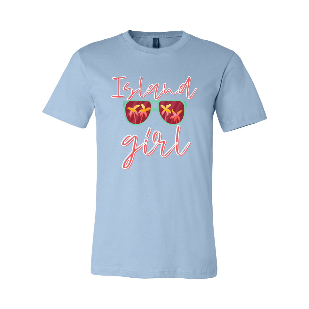 Island Girl Sleeve Jersey Tee - T-Shirts - Positively Sassy - Island Girl Sleeve Jersey Tee