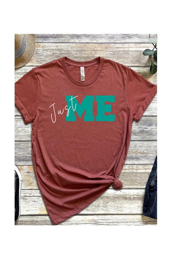 Just ME Short Sleeve Jersey Tee - T-Shirts - Positively Sassy - Just ME Short Sleeve Jersey Tee