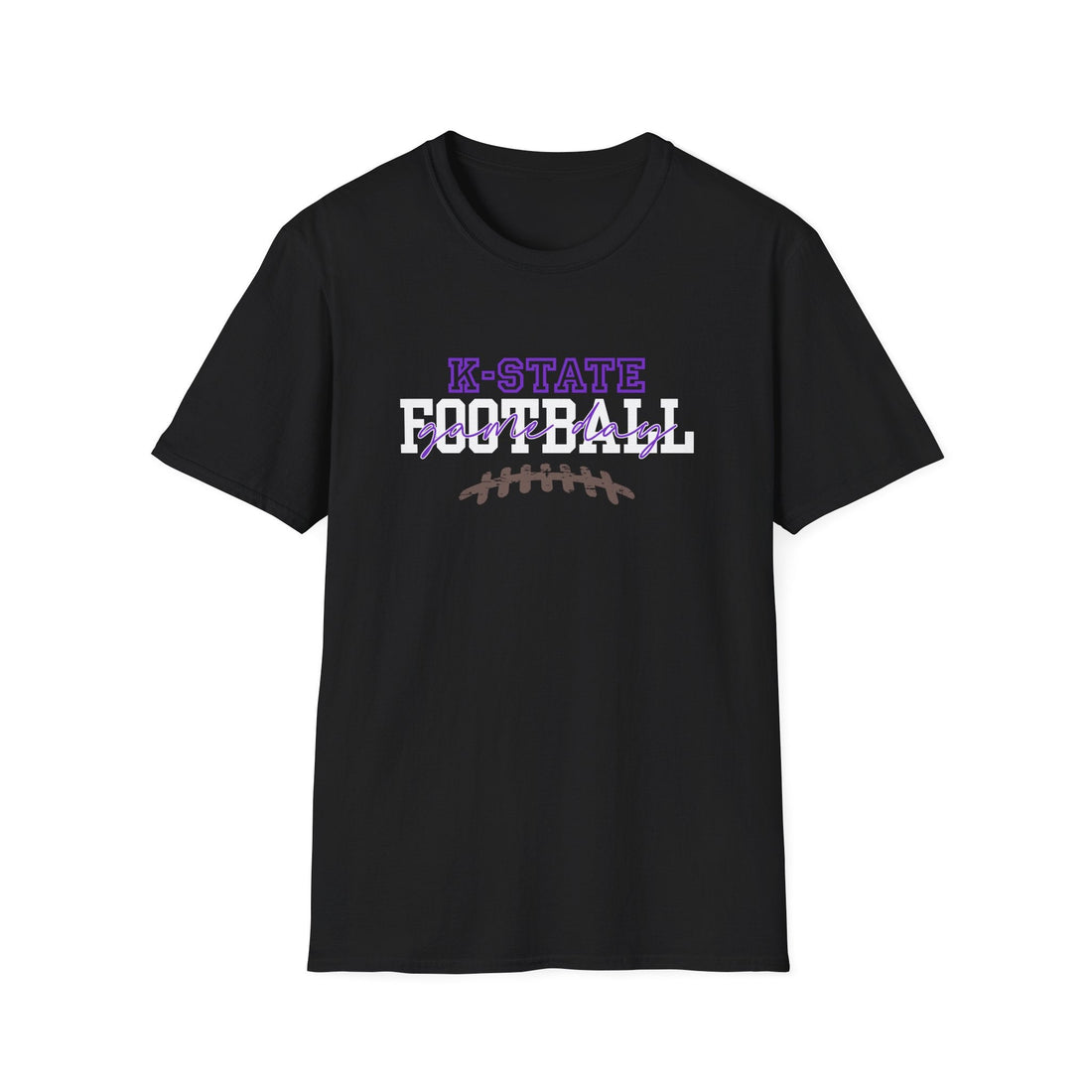 K - State Football Unisex Softstyle T-Shirt | Comfortable Game Day Tee, Football Fan Apparel, Sports Gift, Casual Wear, College Spirit Shirt - T-Shirt - Positively Sassy - K - State Football Unisex Softstyle T-Shirt | Comfortable Game Day Tee, Football Fan Apparel, Sports Gift, Casual Wear, College Spirit Shirt