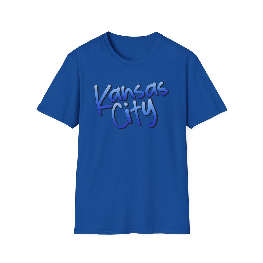 Kansas City Blue Softstyle T-Shirt - T-Shirt - Positively Sassy - Kansas City Blue Softstyle T-Shirt