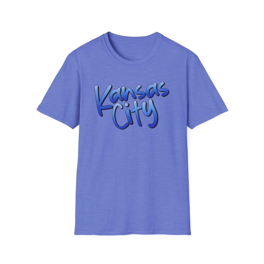 Kansas City Blue Softstyle T-Shirt - T-Shirt - Positively Sassy - Kansas City Blue Softstyle T-Shirt