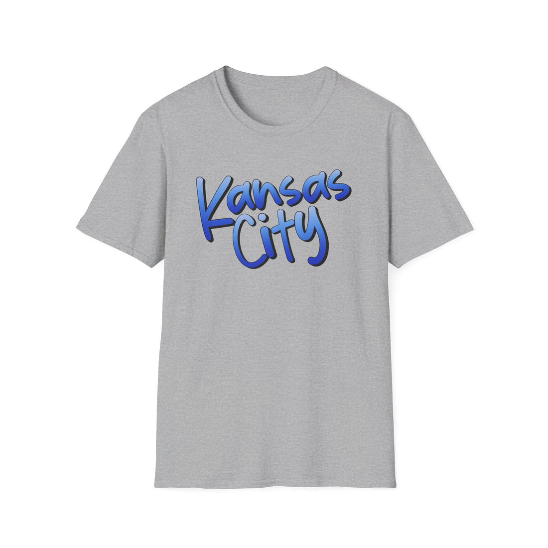 Kansas City Blue Softstyle T-Shirt - T-Shirt - Positively Sassy - Kansas City Blue Softstyle T-Shirt