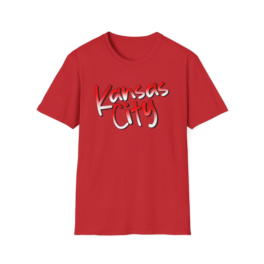 Kansas City Red Softstyle T-Shirt - T-Shirt - Positively Sassy - Kansas City Red Softstyle T-Shirt