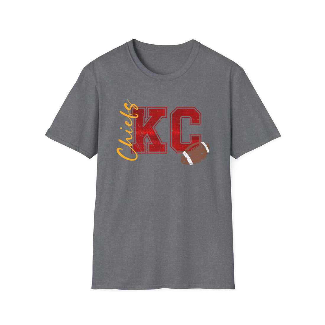 KC Football Gildan 64000 Softstyle T-Shirt - T-Shirt - Positively Sassy - KC Football Gildan 64000 Softstyle T-Shirt