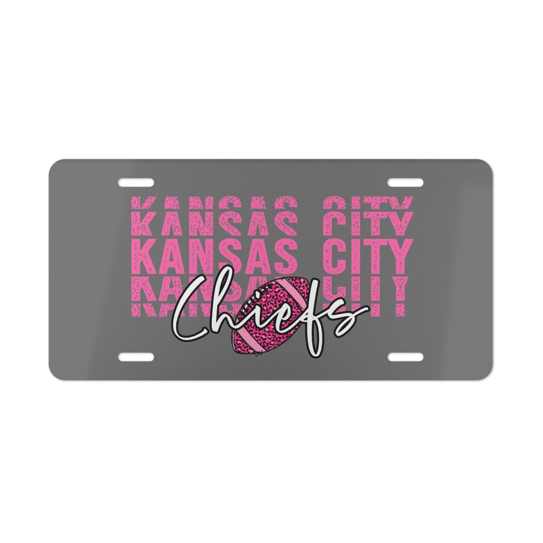 KC Pink Vanity Plate - Accessories - Positively Sassy - KC Pink Vanity Plate