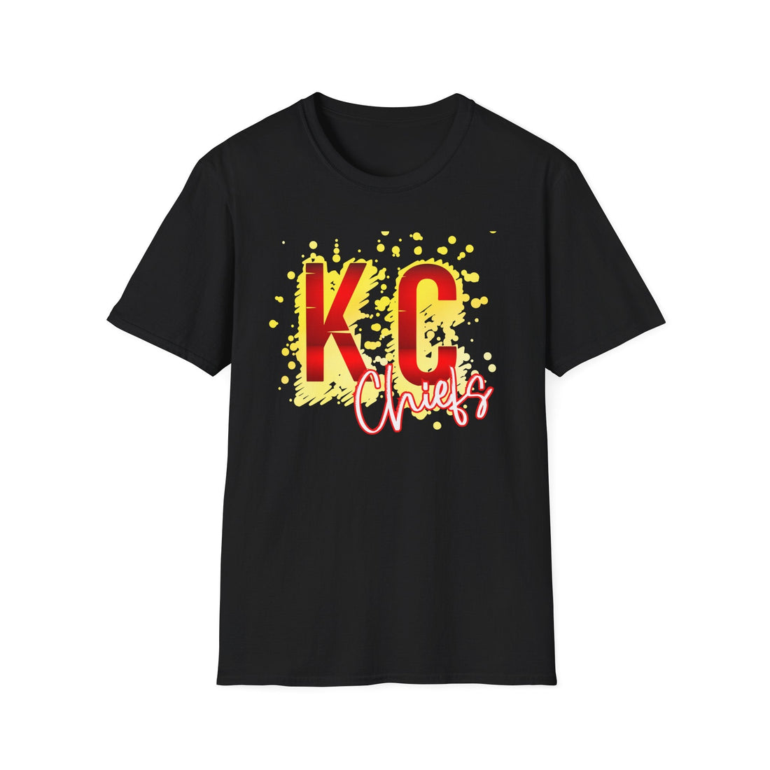 KC Splatter Gildan 64000 - T-Shirt - Positively Sassy - KC Splatter Gildan 64000